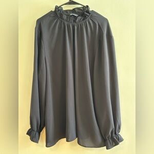 BloomChic Black Long Sleeve Blouse